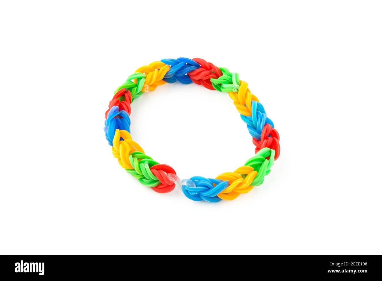 Colorful Rainbow loom bracelet rubber bands fashion close up Stock Photo by  ©nitimongkolchai 53178983
