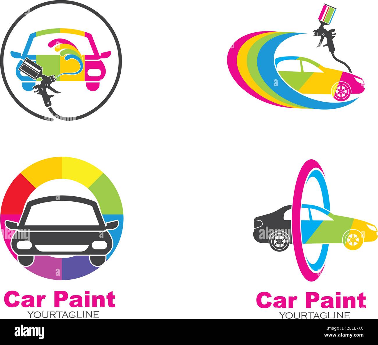 car paint logo icon illustration vector design Stock Vector Image & Art Alamy