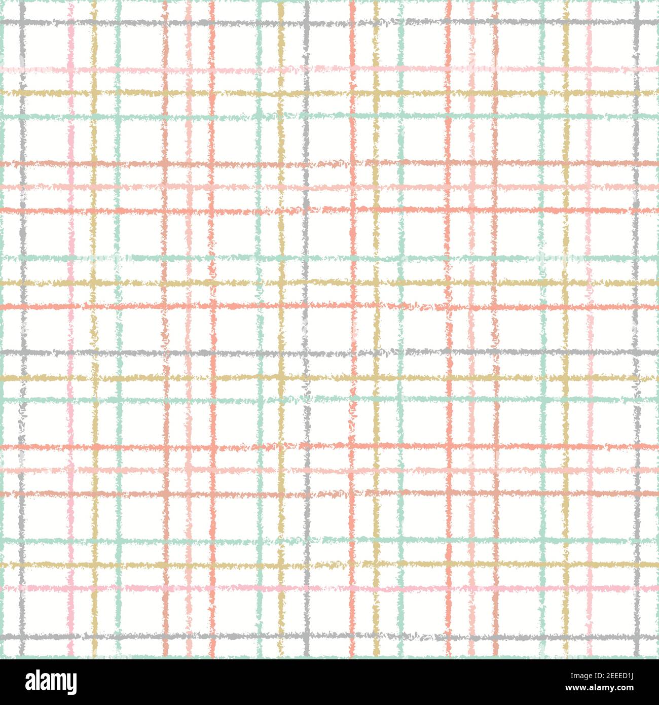 Check pattern design. Cute textured checked geometric seamless repeat ...