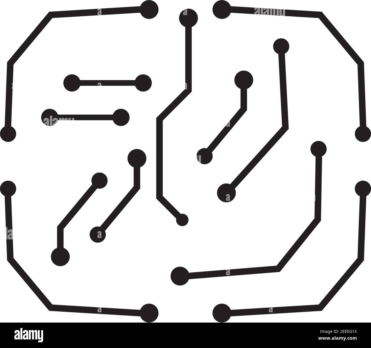 Simple Circuit Board Drawing