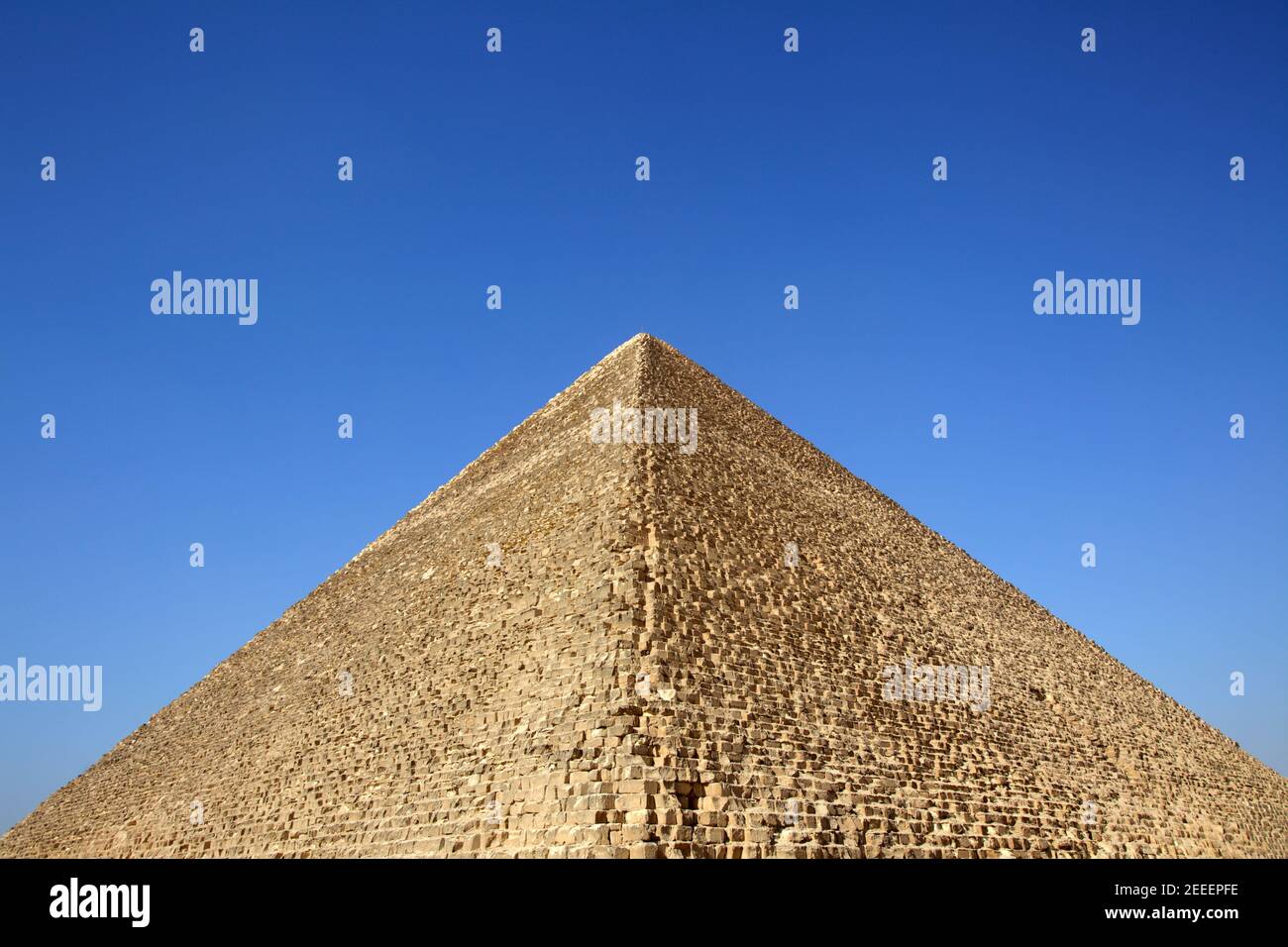Great Pyramid of Khufu or Pyramid of Cheops, Giza, Egypt Stock Photo