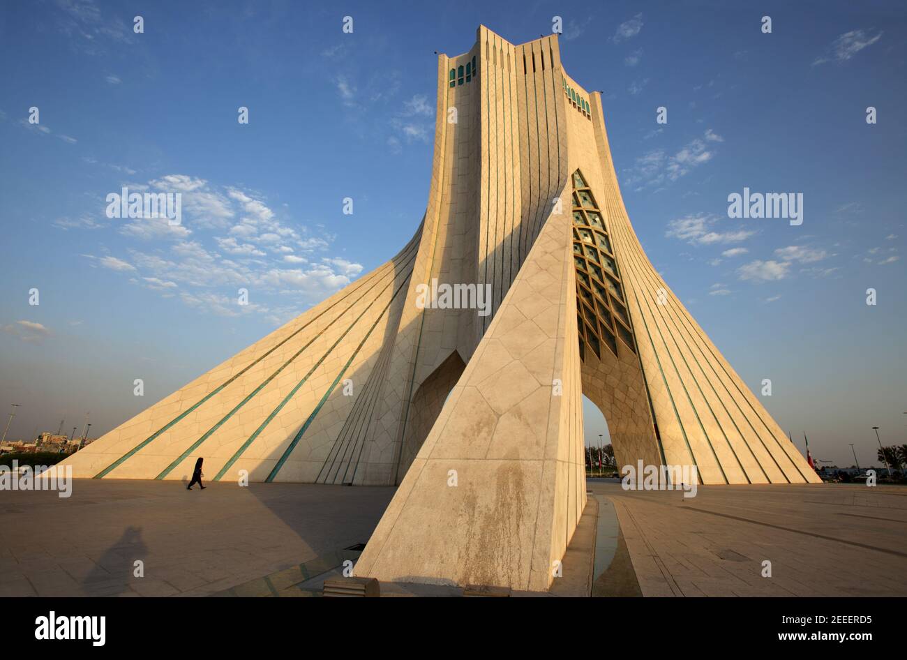 The Azadi Tower, or King Memorial Tower, is the symbol of Teheran, Iran,  and marks the entrance to the metropolis, Iran Stock Photo - Alamy