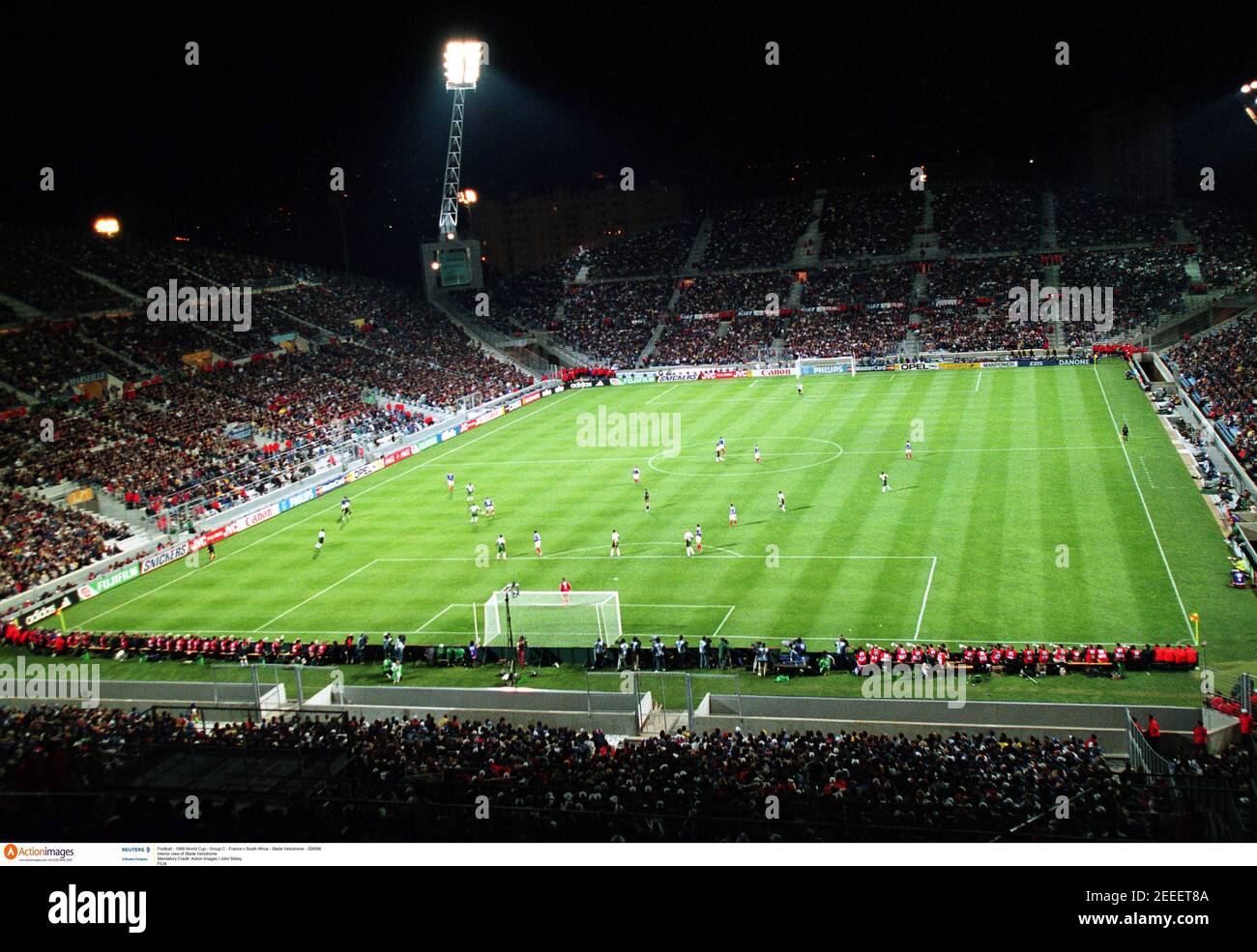 wallpapers France Vs South Africa 1998 Fifa World Cup https www alamy com football 1998 fifa world cup group c france v south africa stade velodrome marseille 20698 interior view of stade velodrome mandatory credit action images john sibley film image404770026 html