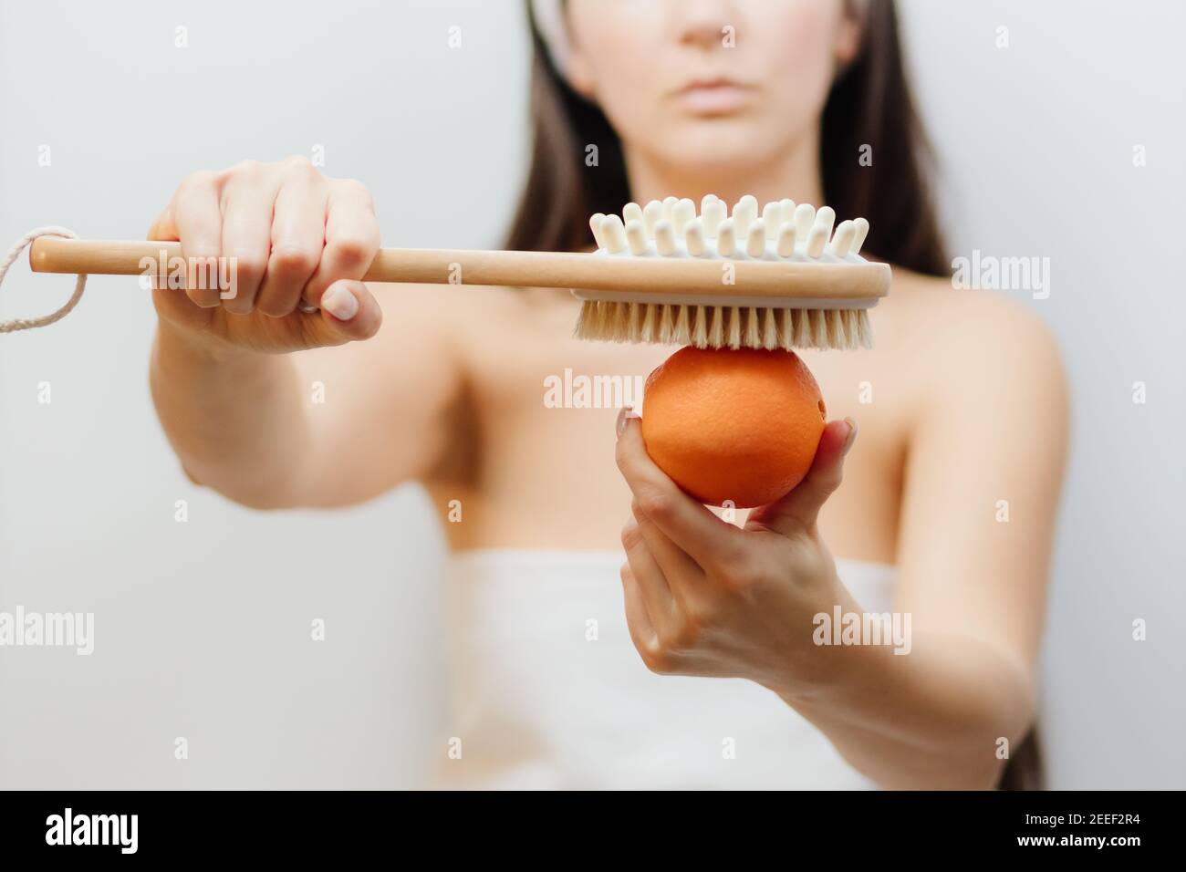 Dry Brushing body treatment Stock Photo Alamy