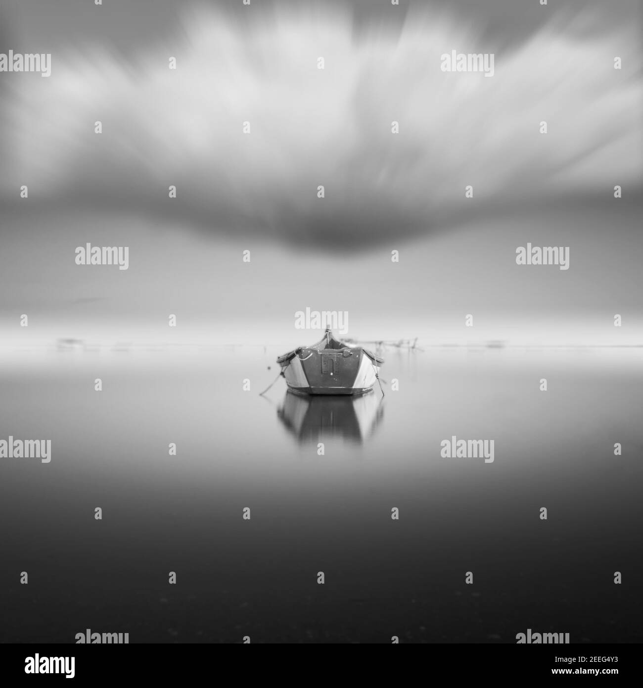 Old fishing boat Black and White Stock Photos & Images - Alamy