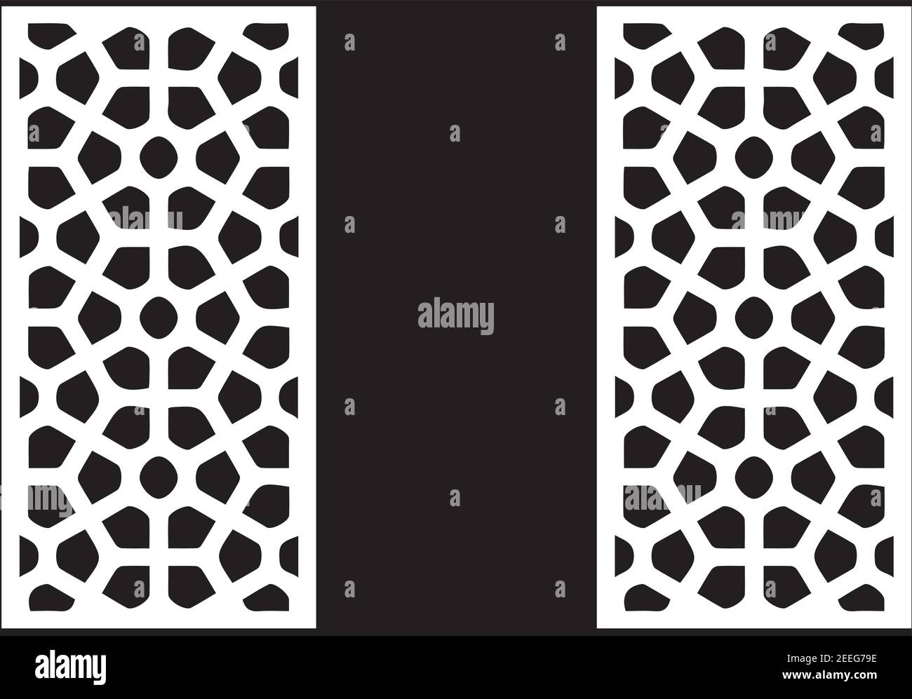 chinese mdf cnc router laser cutting pattern design for mdf wood cutting vector.Laser cutting templates with floral pattern. Wood or metal cut, Stock Vector