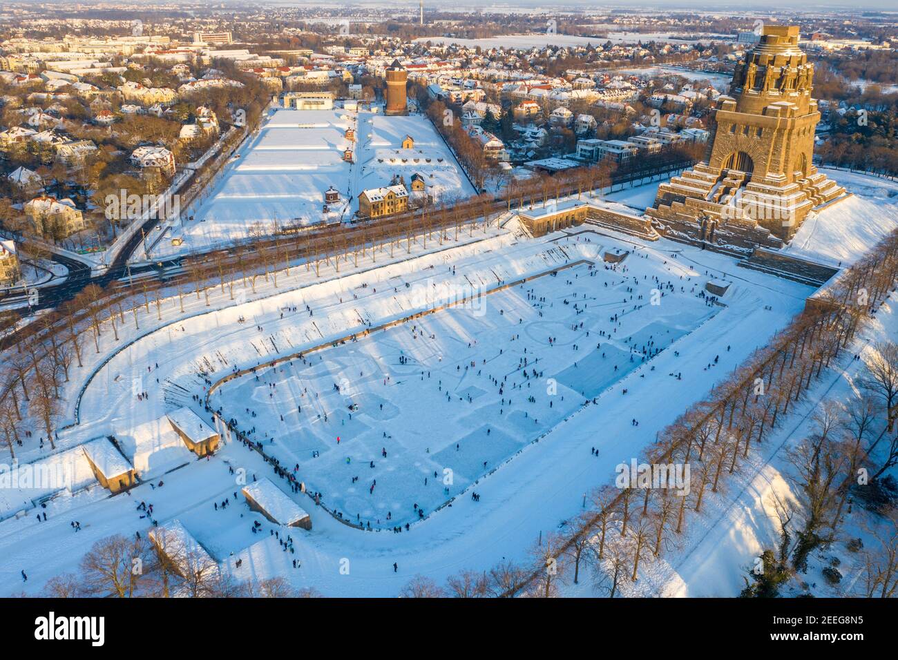 Ice rink birds eye view hi-res stock photography and images - Alamy