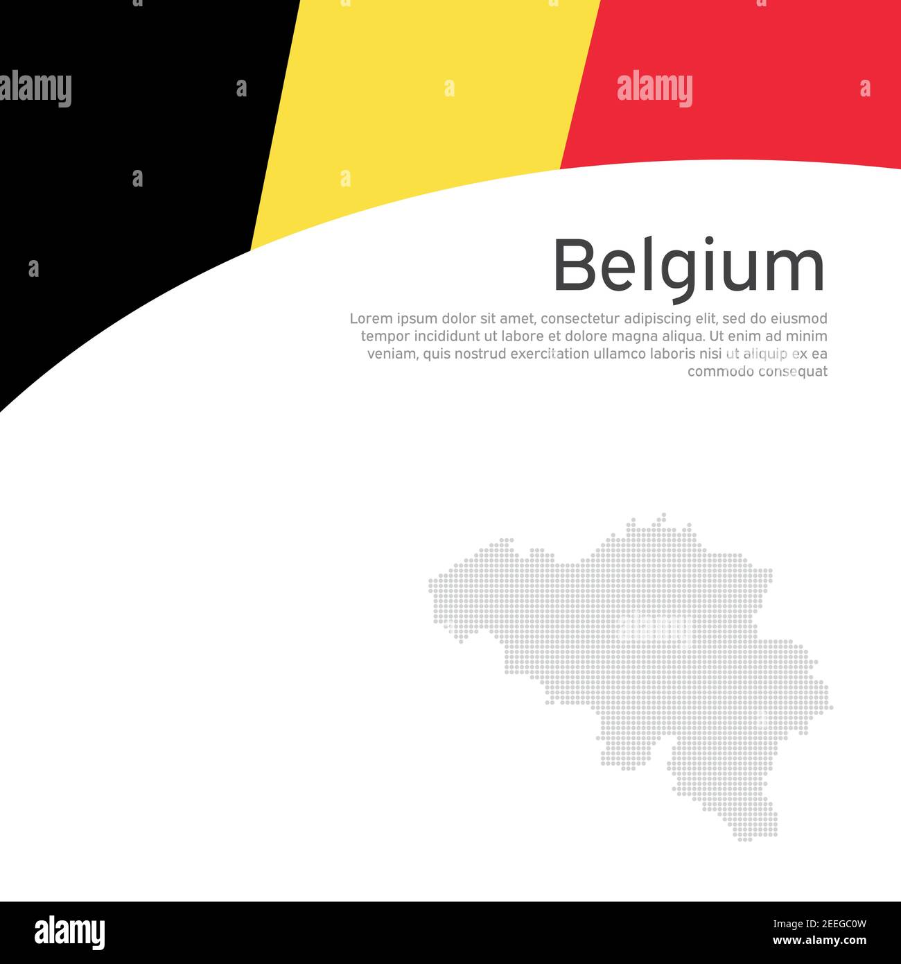 Abstract waving belgium flag mosaic map. Creative background for ...
