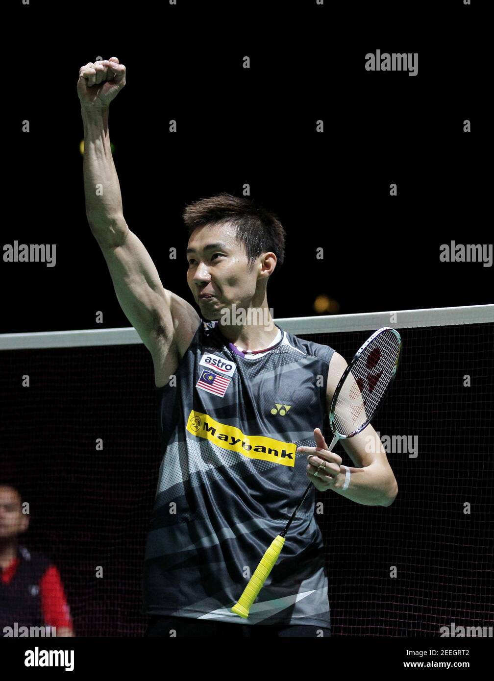 Badminton - 2011 Badminton World Championships - Wembley Arena - 13/8/11 Men's Singles - Malaysia's Lee Chong Wei celebrates winning during the semi final Mandatory Credit: Action Images / Steven Paston Livepic Stock Photo - Alamy Badminton - 2011 Badminton World Championships - Wembley Arena - 13/8/11 Men's Singles - Malaysia's Lee Chong Wei celebrates winning during the semi final Mandatory Credit: Action Images / Steven Paston Livepic Stock Photo - Alamy