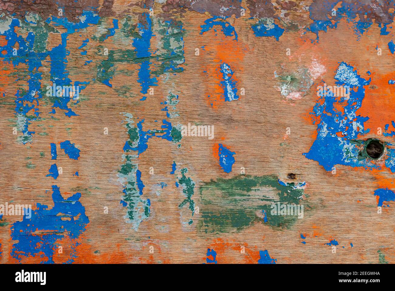 The texture of abstract color painting on old wooden surface background ...