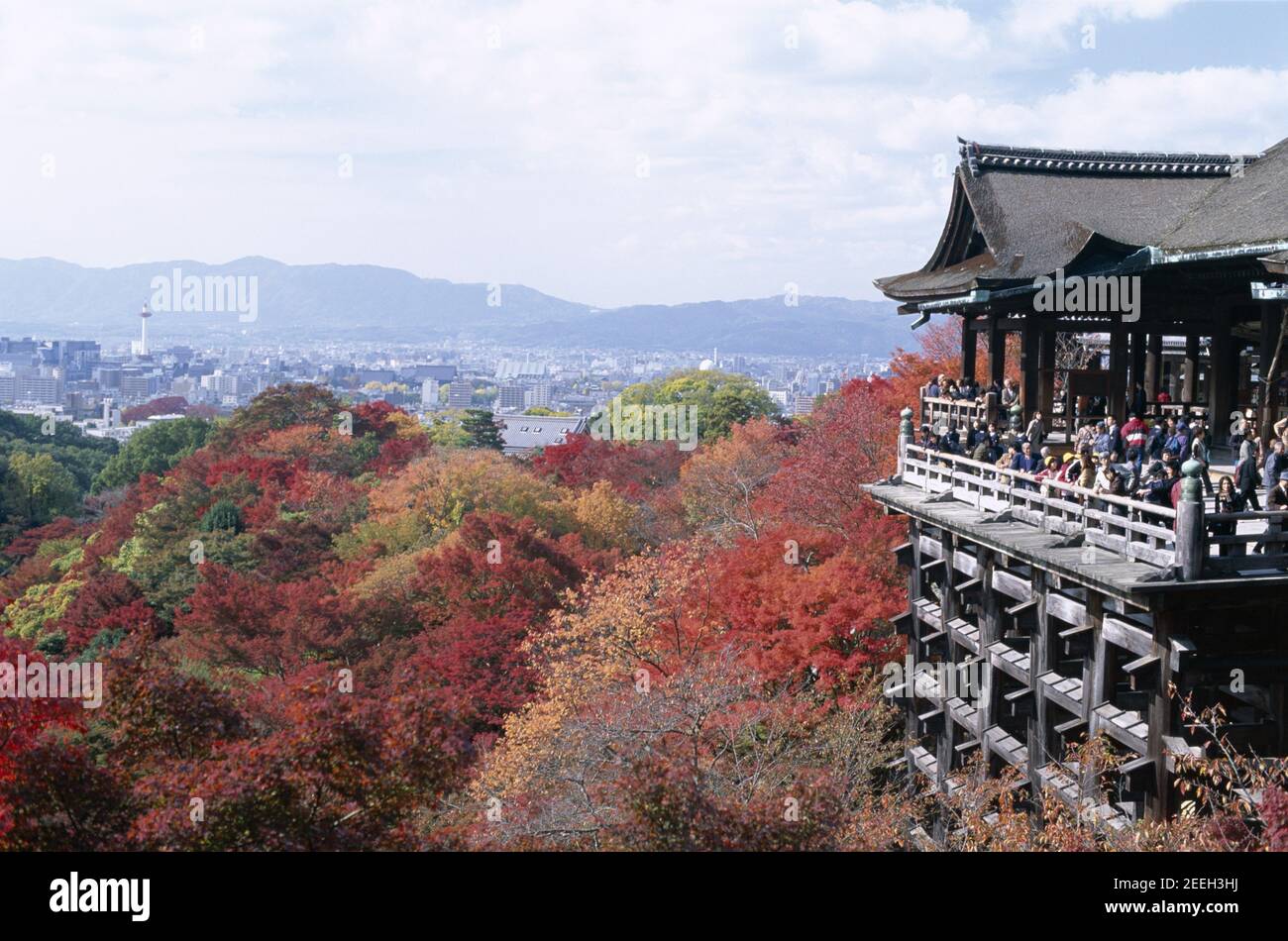 Japan, Honshu, Kyoto, Kiyomizu Temple aka Kiyomizudera and Autumn