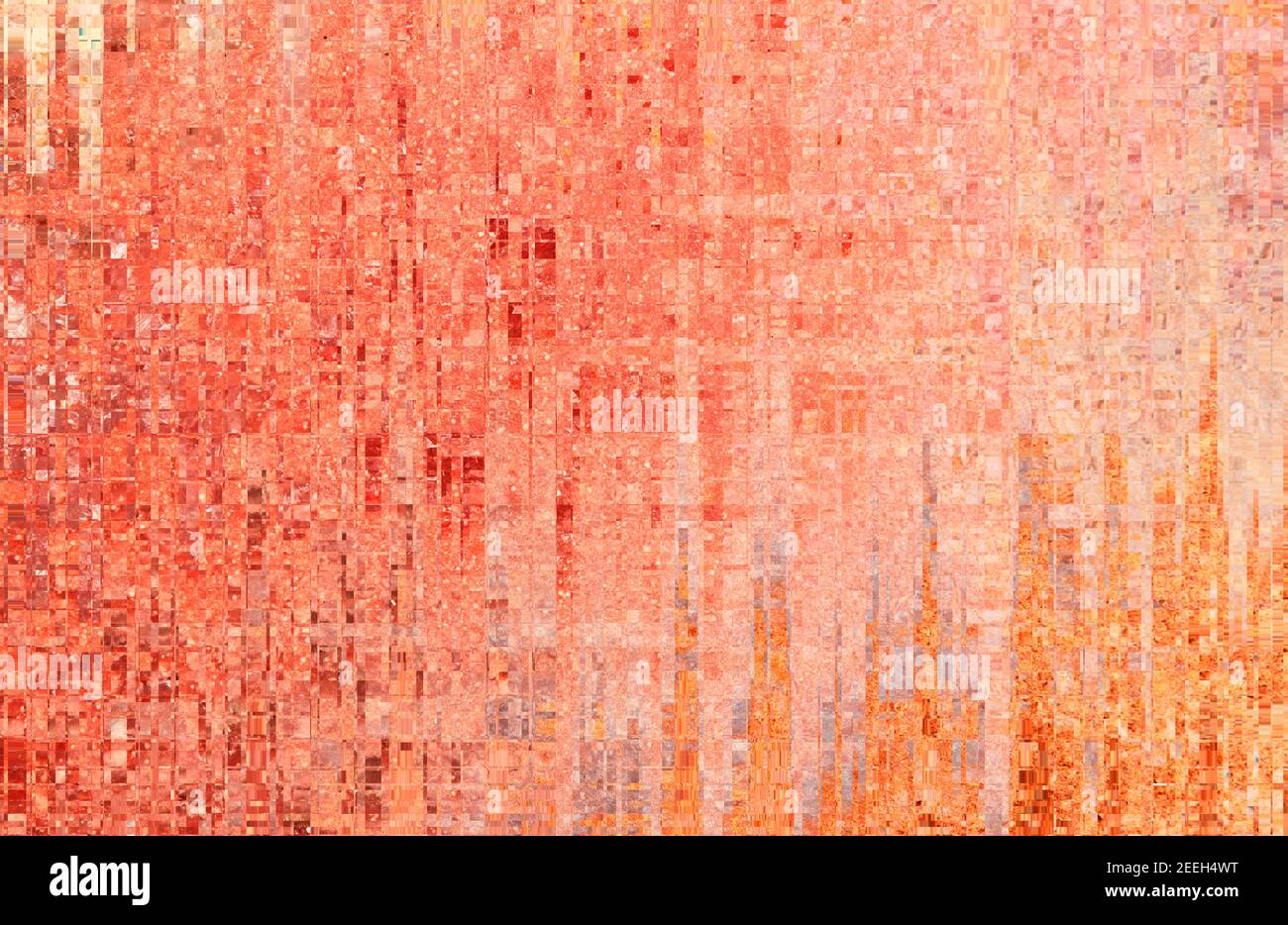 Abstract orange background with mosaic patterns Stock Photo - Alamy