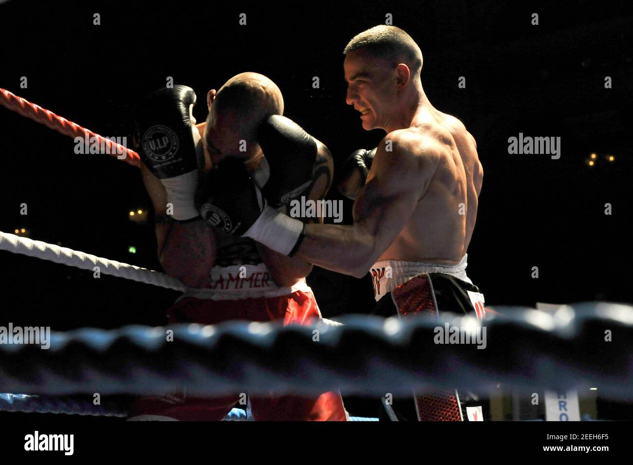 Boxing - Lee Crossland v Kieron Gray - Middleweight - Winter Gardens,  Blackpool - 12/13 - 5/10/12 Lee Crossland (R) in action against Kieron Gray  Mandatory Credit: Action Images / Adam Holt Stock Photo - Alamy