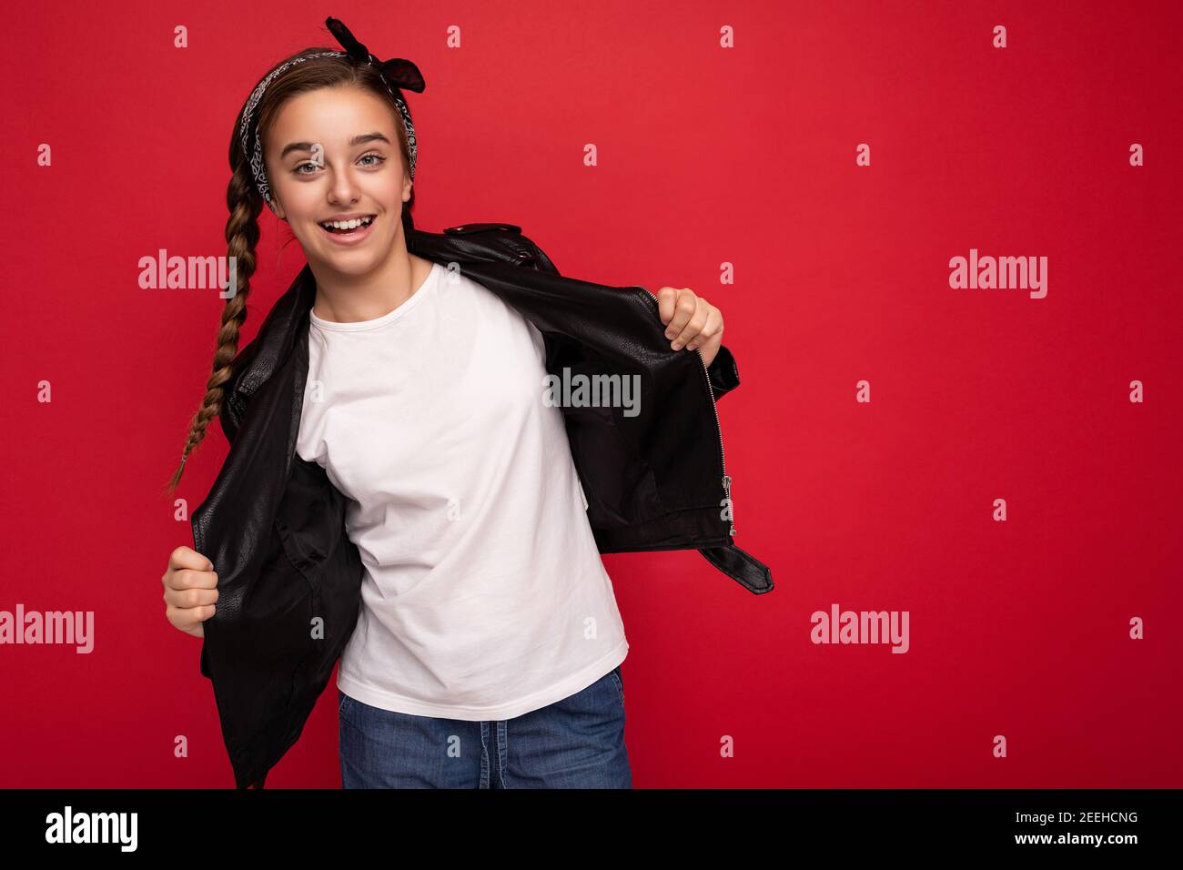 Teen girl with pigtails hi-res stock photography and images - Alamy