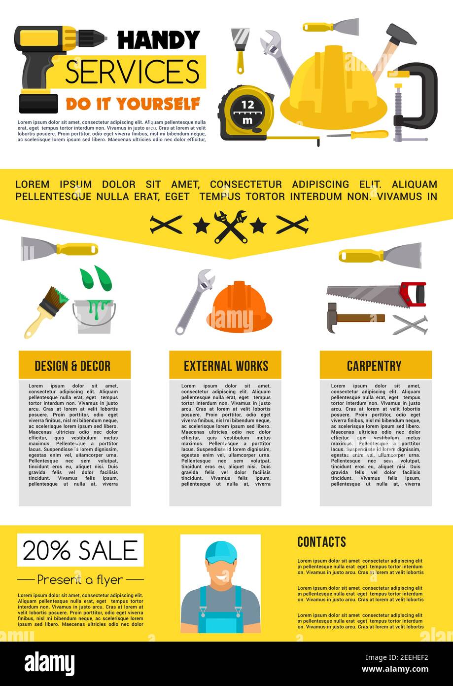 Handy service home repair Stock Vector Images Alamy