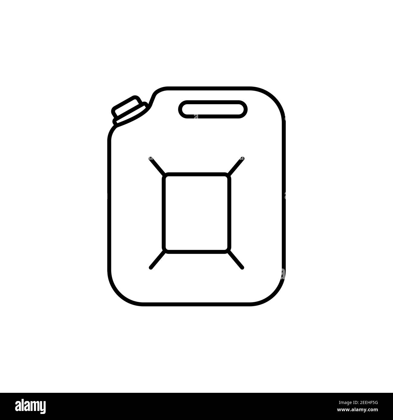 Canister line icon. Jerry can symbol. Fuel, gasoline or oil canister