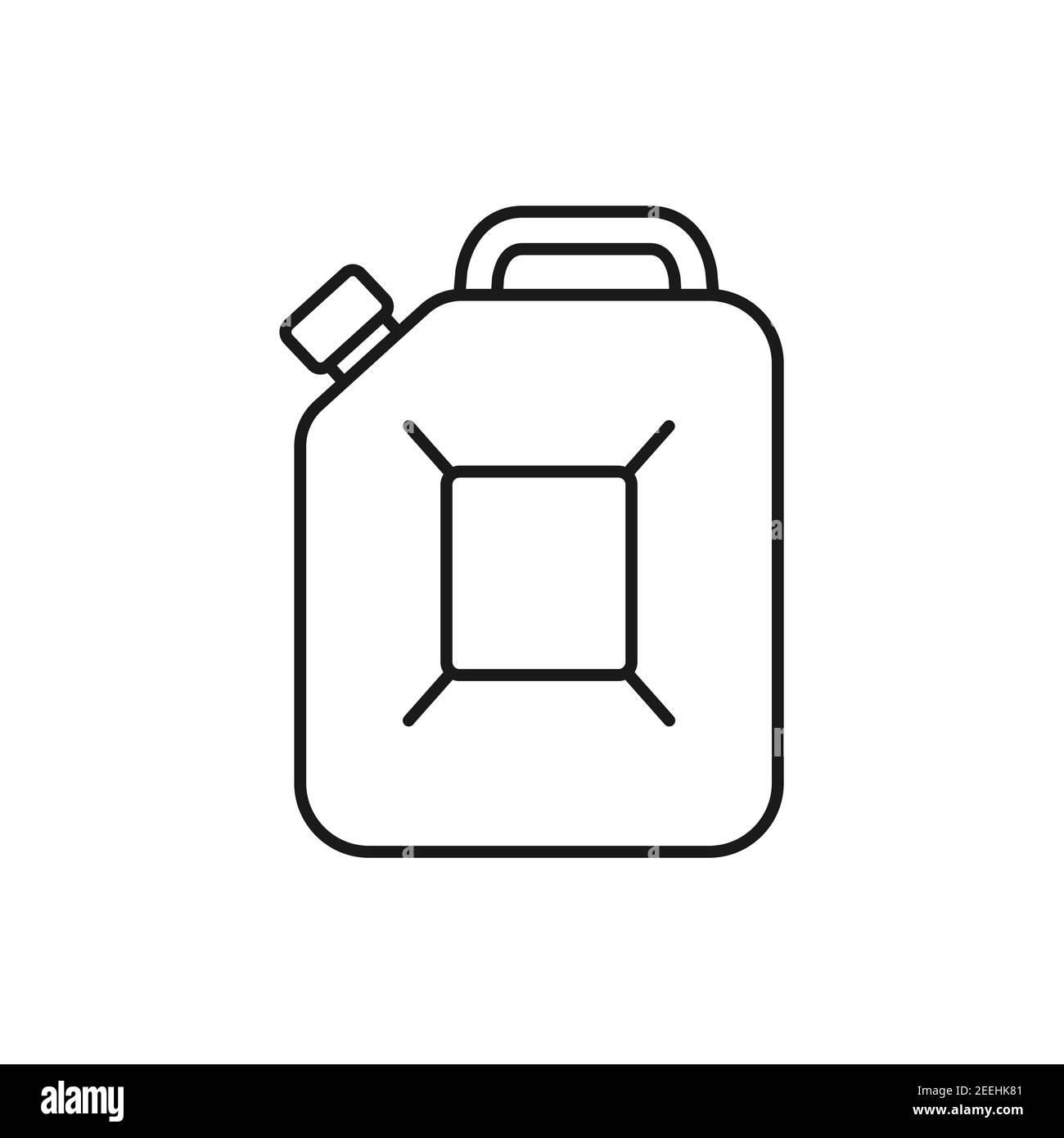 Canister line icon. Jerry can symbol. Fuel, gasoline or oil canister