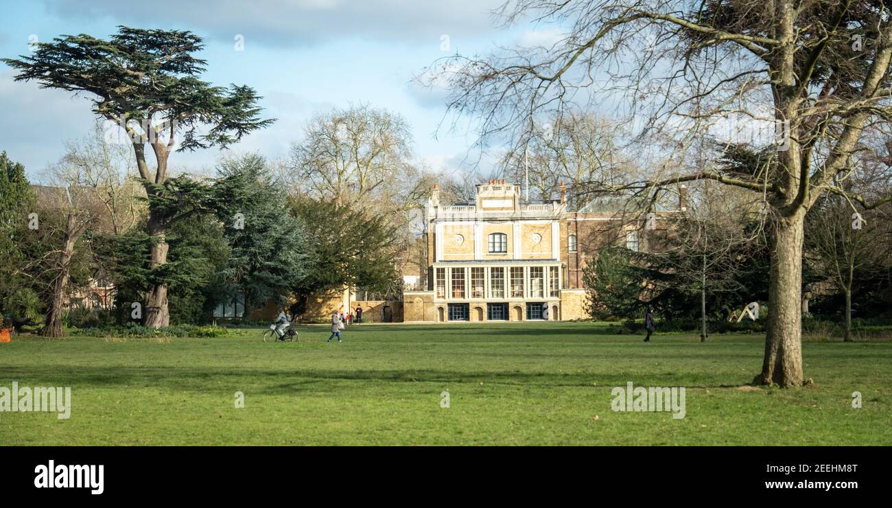 London- Walpole Park, a large public open park space by Pitzhanger Manor in Ealing, West London Stock Photo