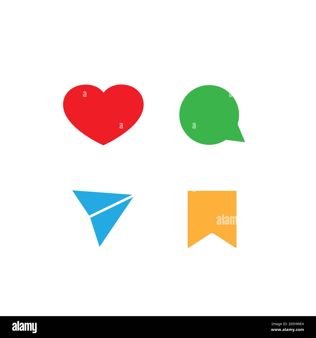 Social media icons color set Stock Vector Image & Art - Alamy