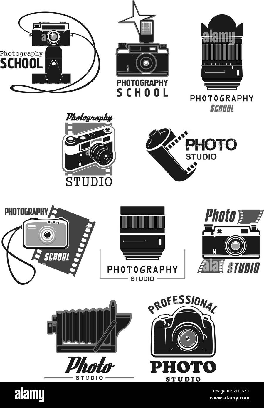 Icon Of Snapshot Camera With Flash Royalty Free SVG, Cliparts