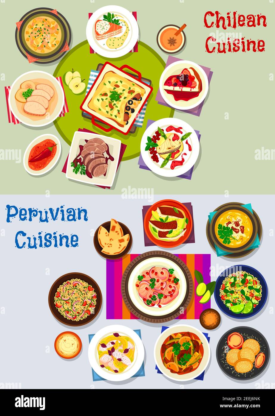 Ceviche fish stew Stock Vector Images - Alamy