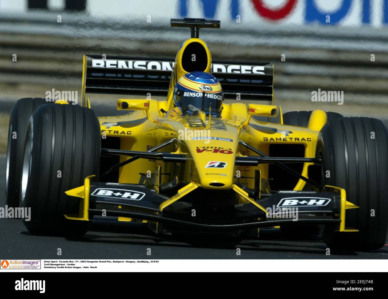 Motor Sport Formula One F1 03 Hungarian Grand Prix Budapest Hungary Qualifying 23 8 03 Zsolt Baumgartner Jordan Mandatory Credit Action Images John Marsh Stock Photo Alamy