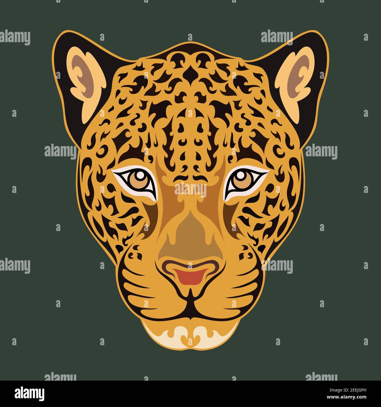 Leopard Cheetah Face Logo Design Inspiration Stock Vector Image & Art -  Alamy