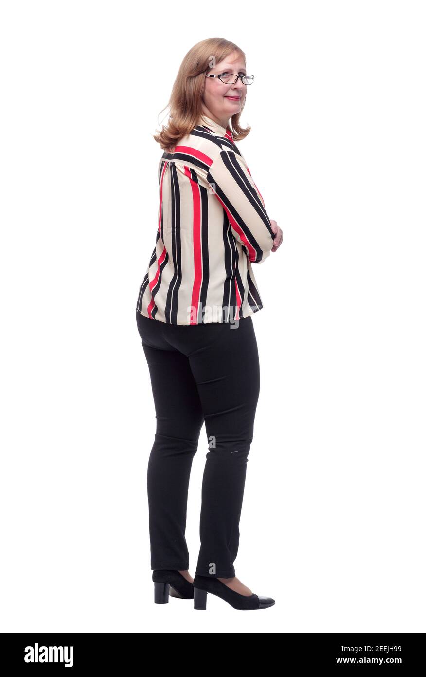 Woman blouse rear view Cut Out Stock Images & Pictures - Alamy