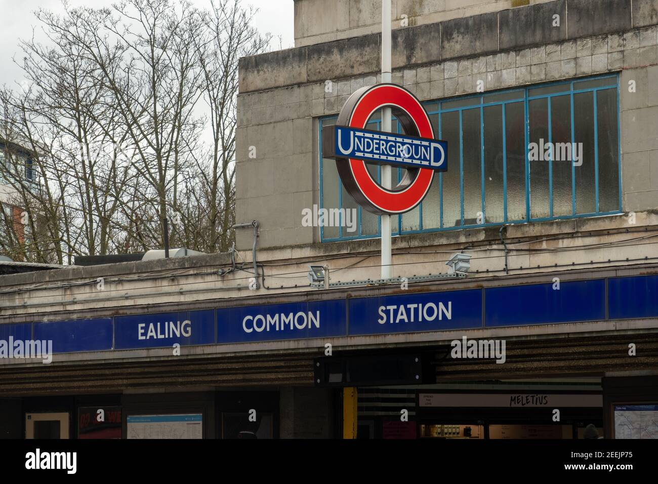 London- Ealing Common underground station in West London Stock Photo