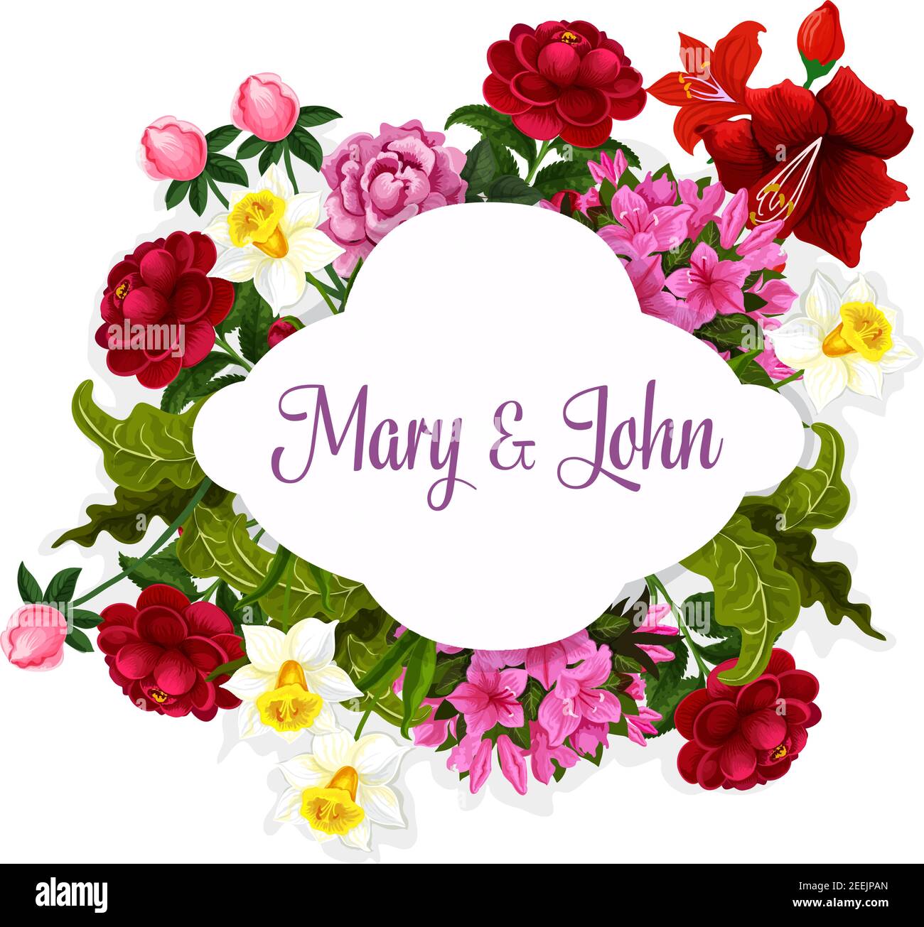 bride and groom name design