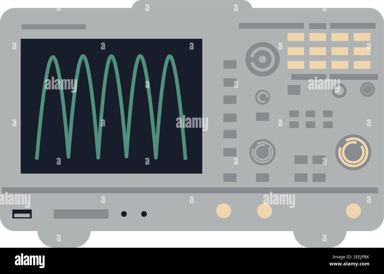 oscilloscope old and new. flat vector 2d Stock Vector Image & Art Alamy