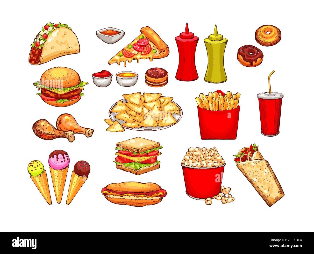 Nacho french fries Stock Vector Images Alamy