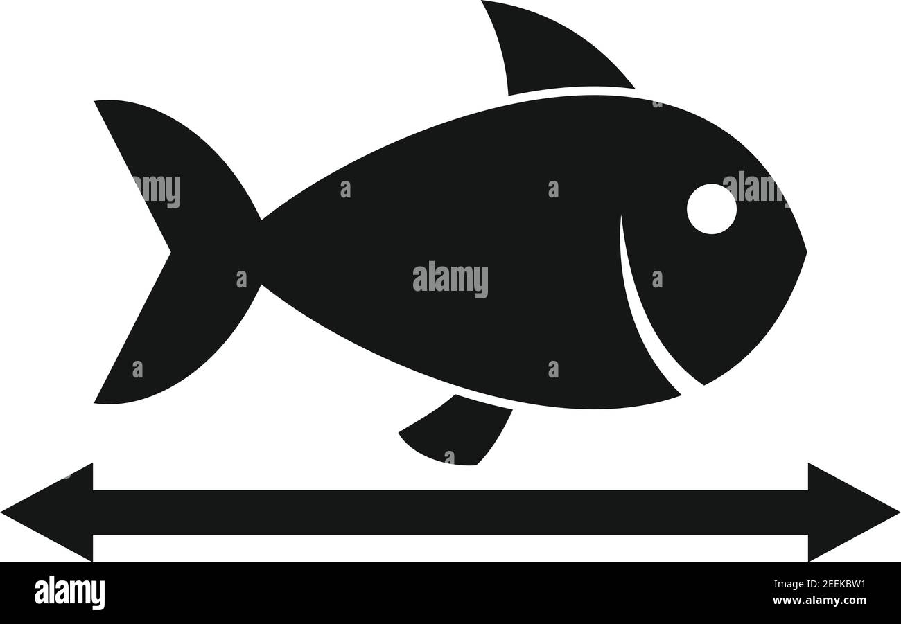 Lenght river fish icon, simple style Stock Vector Image & Art - Alamy