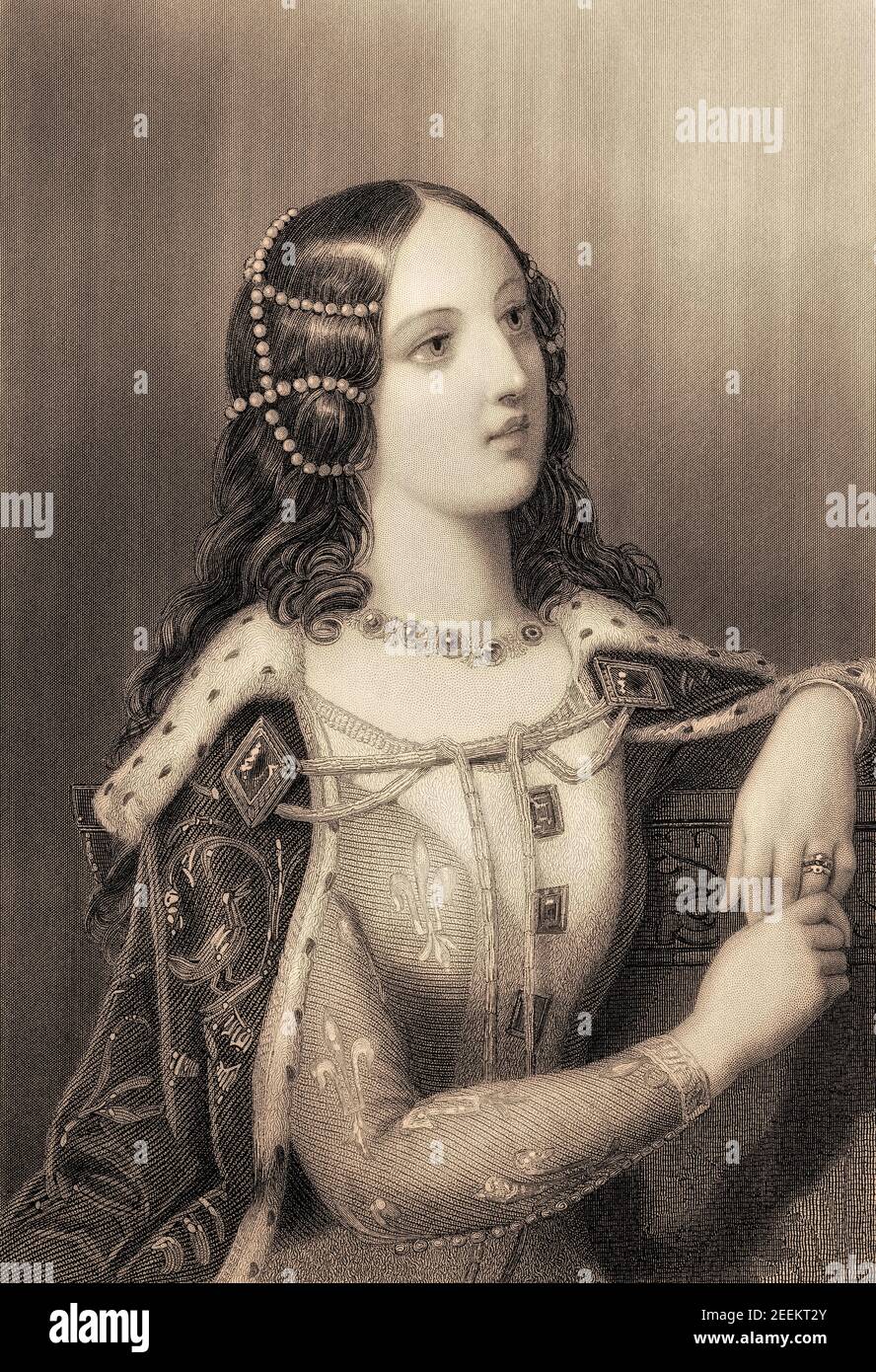 Isabella of France, 1389 – 1409, Queen of England as the second spouse of Richard II Stock Photo