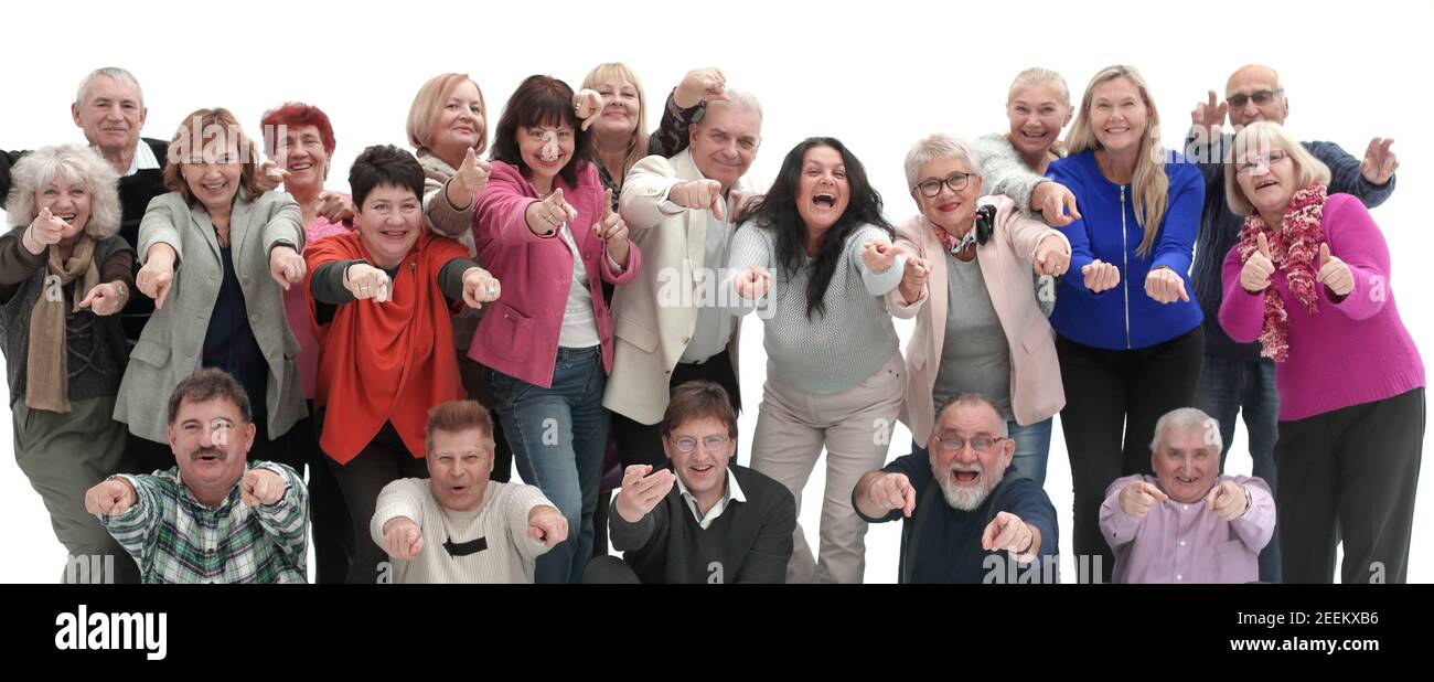 Group of senior people joyfulness concept Stock Photo