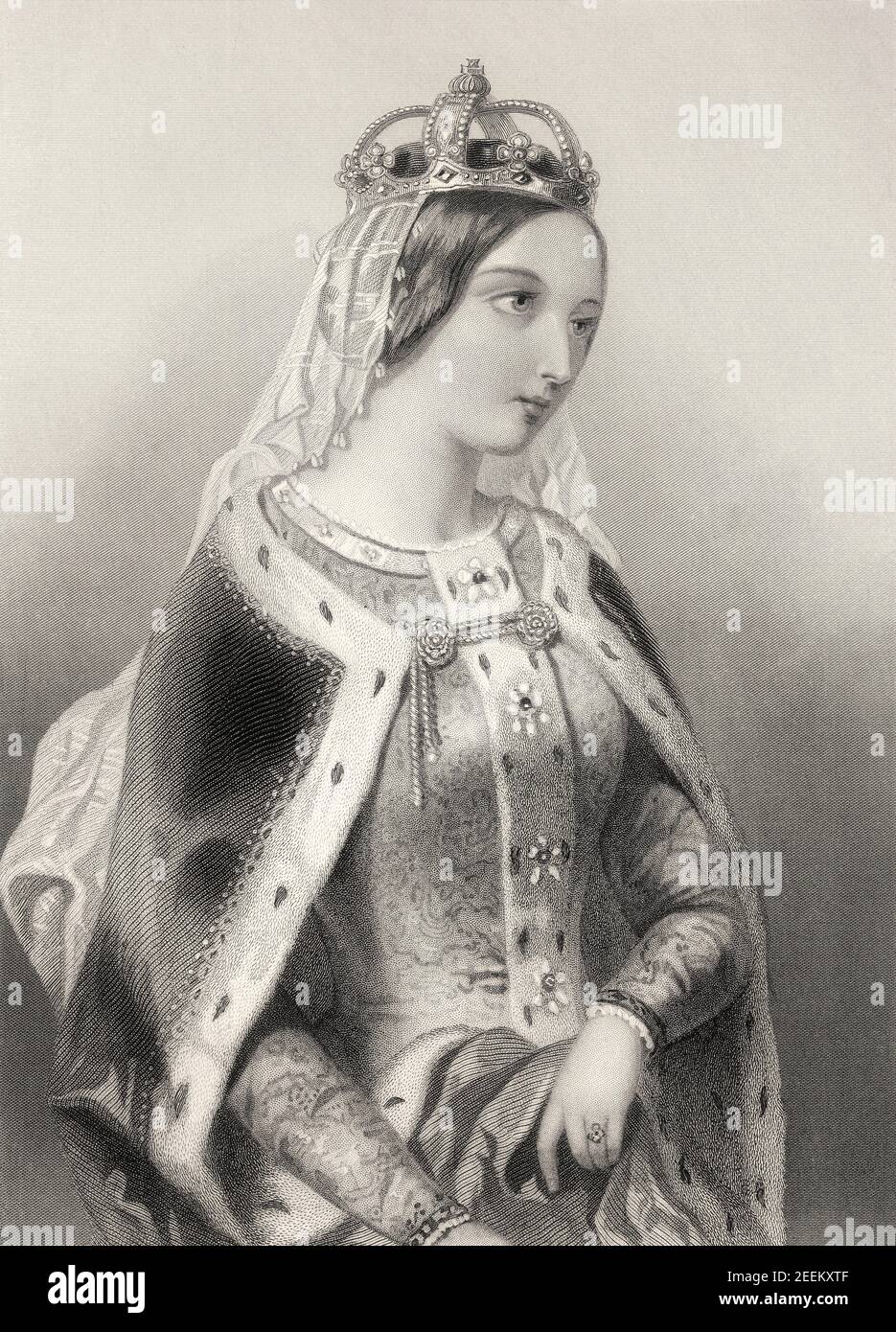 Catherine of Valois, 1401 – 1437, queen consort of England Stock Photo