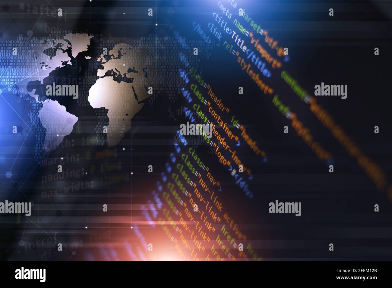 IT computer science programming coding language for website technology ...