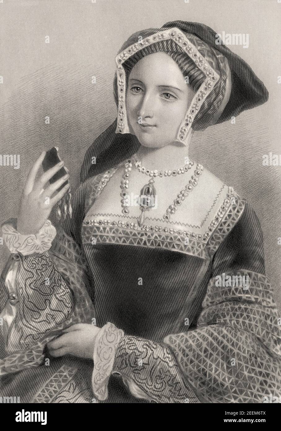 Jane Seymour, c. 1508 – 1537, Queen of England as the third wife of King Henry VIII Stock Photo