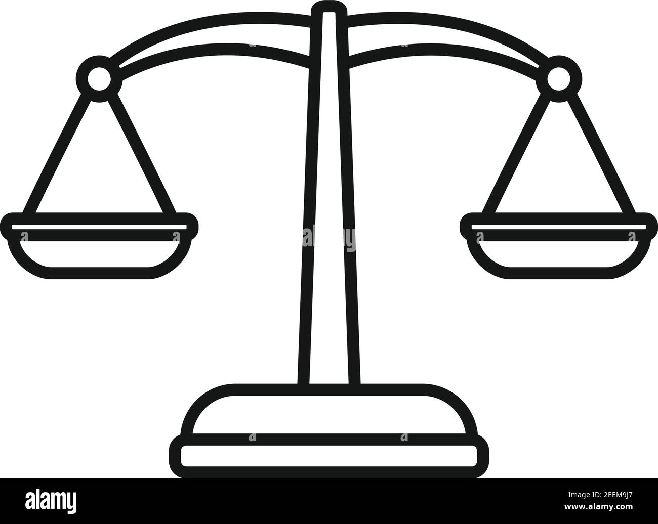 Judge balance icon, outline style Stock Vector Image & Art - Alamy