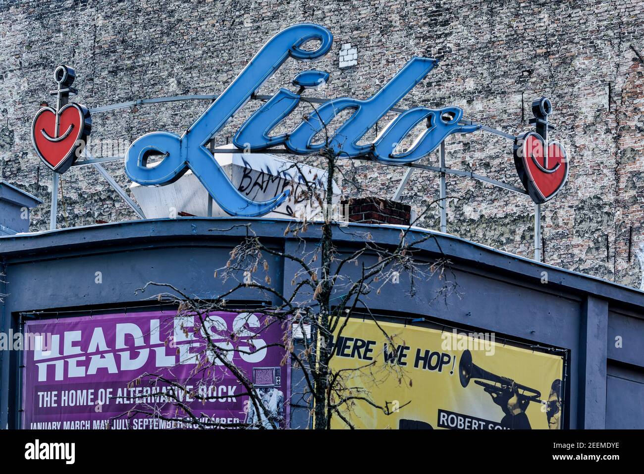 Lido Club, geschlossen in der Corona-Pandemie, Lockdown, Berlin-Kreuzberg, Stock Photo