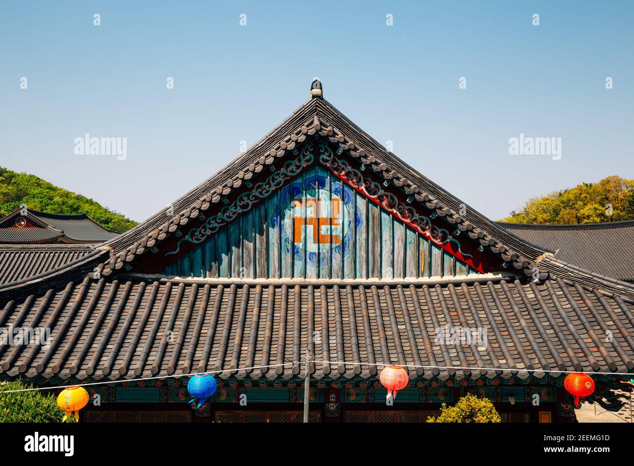 Gakwonsa Temple Korean traditional architecture in Cheonan, Korea Stock