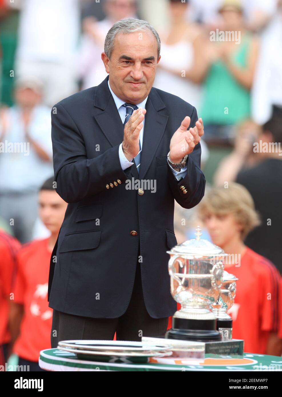 Tennis - French Open - Roland Garros, Paris, France - 5/6/10 President of  the French Tennis Federation Jean Gachassin Mandatory Credit: Action Images  / Paul Childs Stock Photo - Alamy