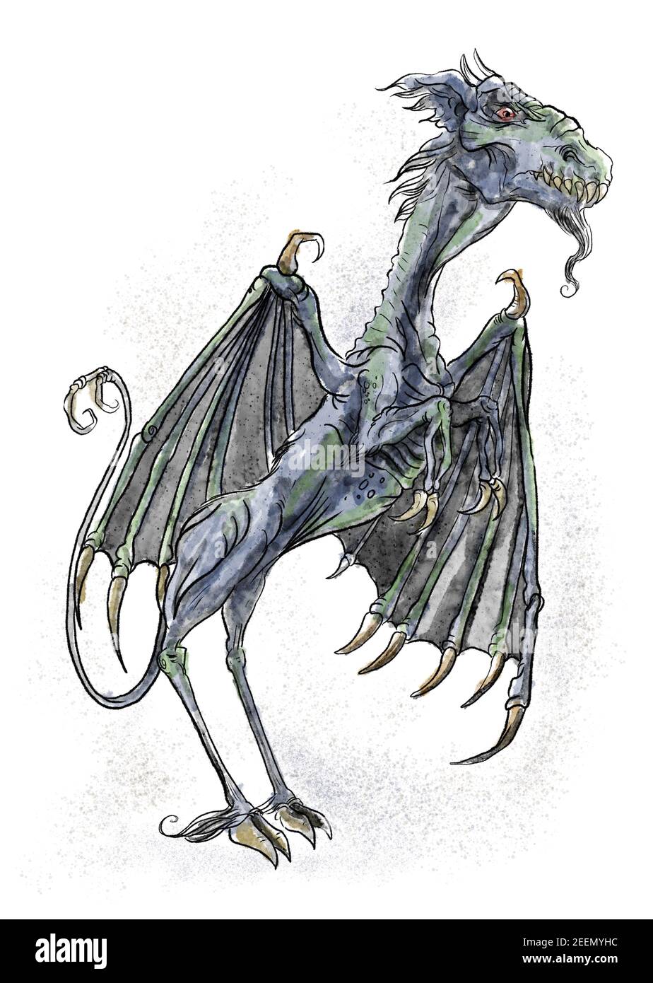 jersey devil illustration Stock Photo Alamy
