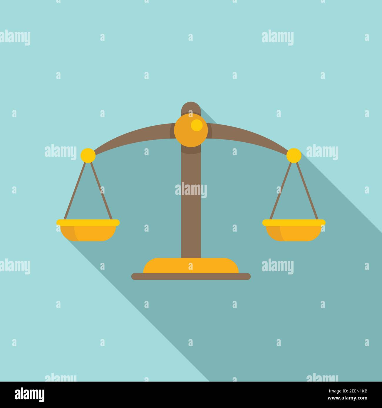 Notary scales icon, flat style Stock Vector Image & Art - Alamy