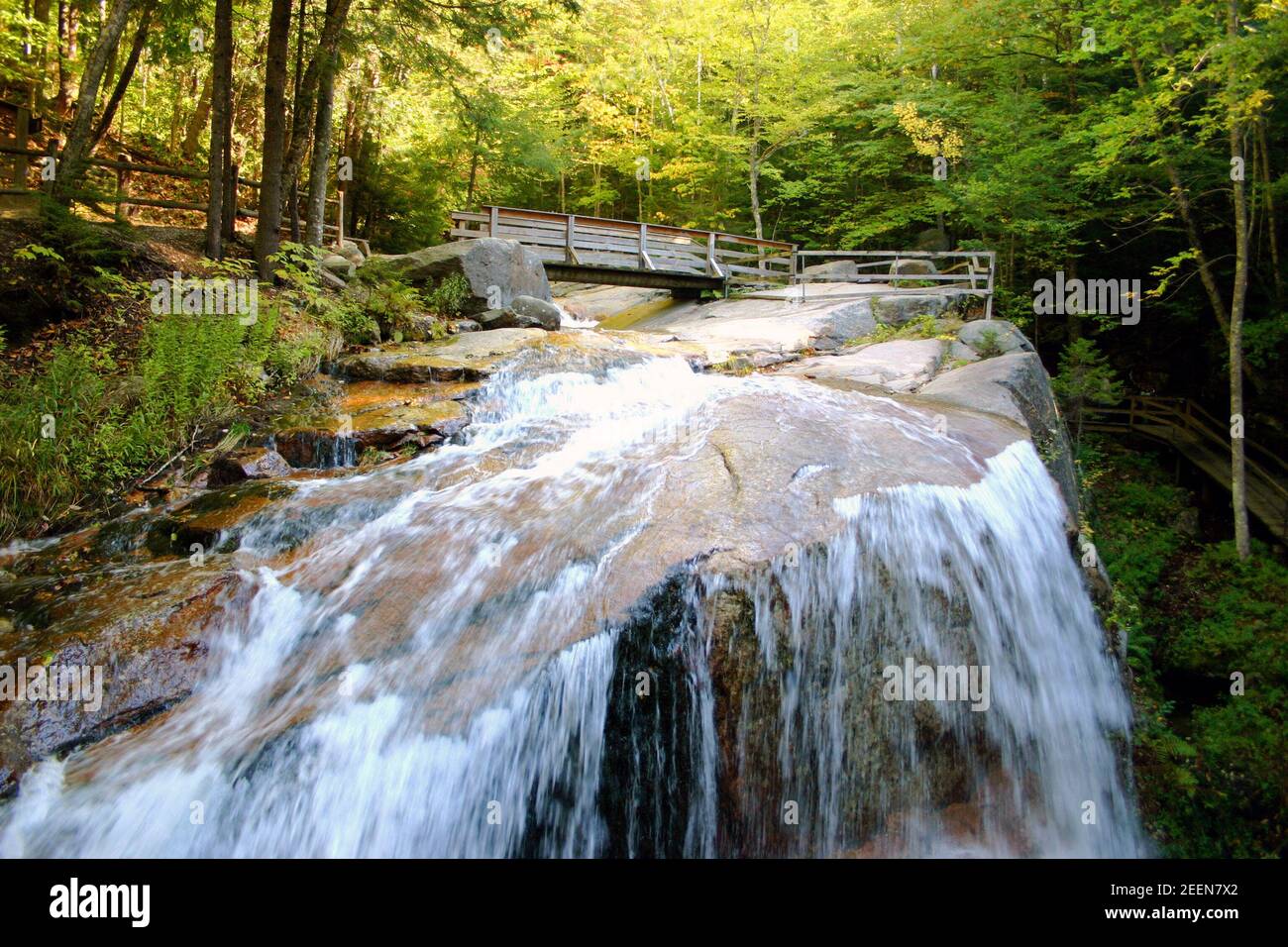 The Flume Gorge State Park, New Hampshire, USA Stock Photo