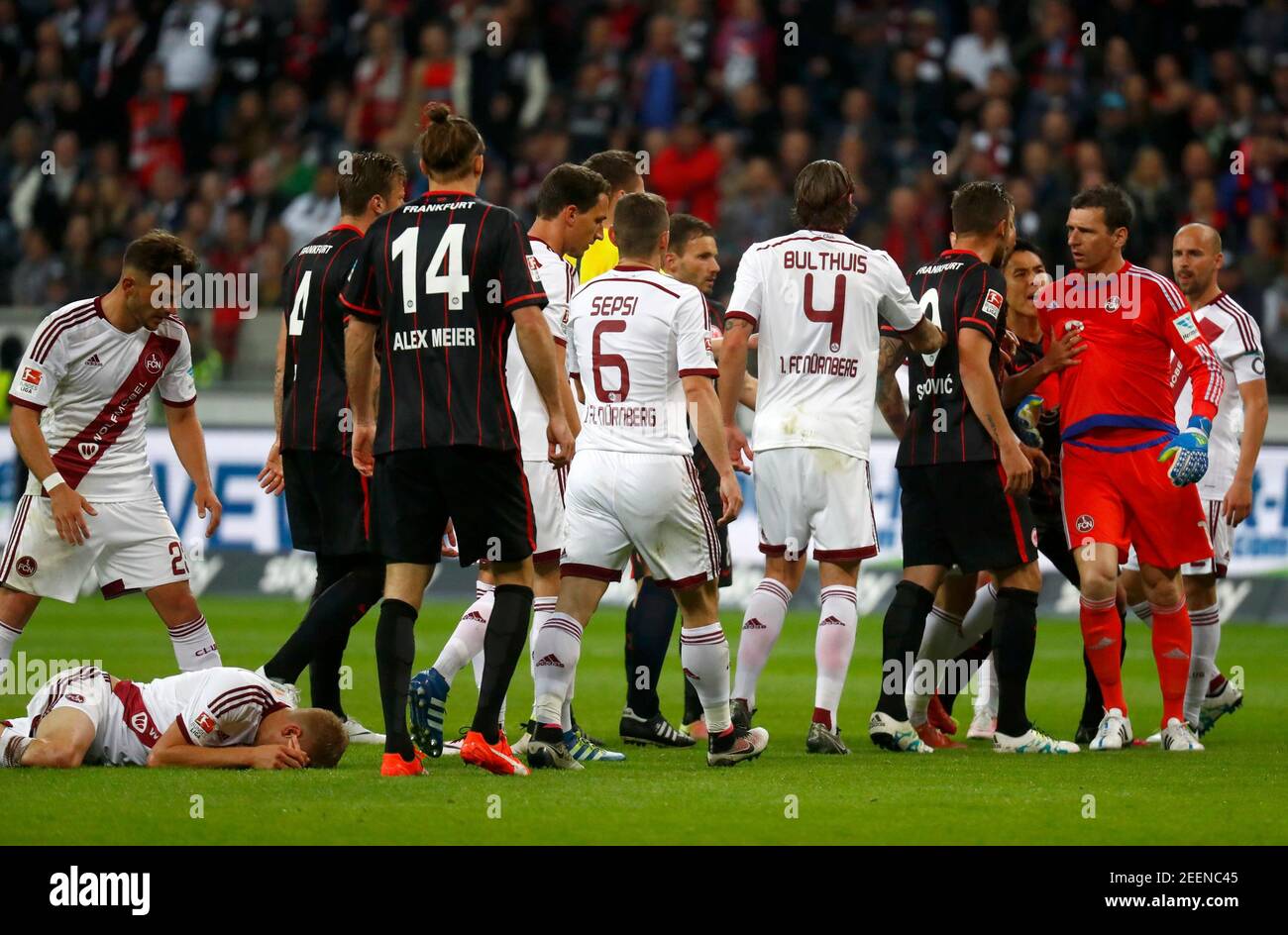 Football Soccer Eintracht Frankfurt V Nuremberg German Bundesliga Relegation Play Off First Leg Commerzbank Arena Frankfurt