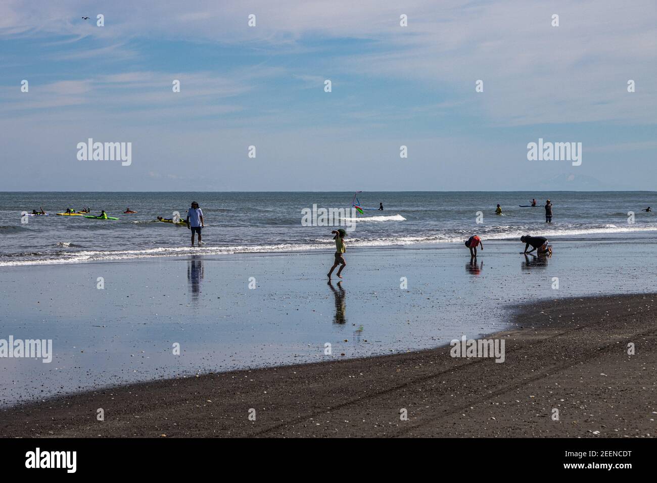 Summer Day at Otaki Beach Stock Photo Alamy