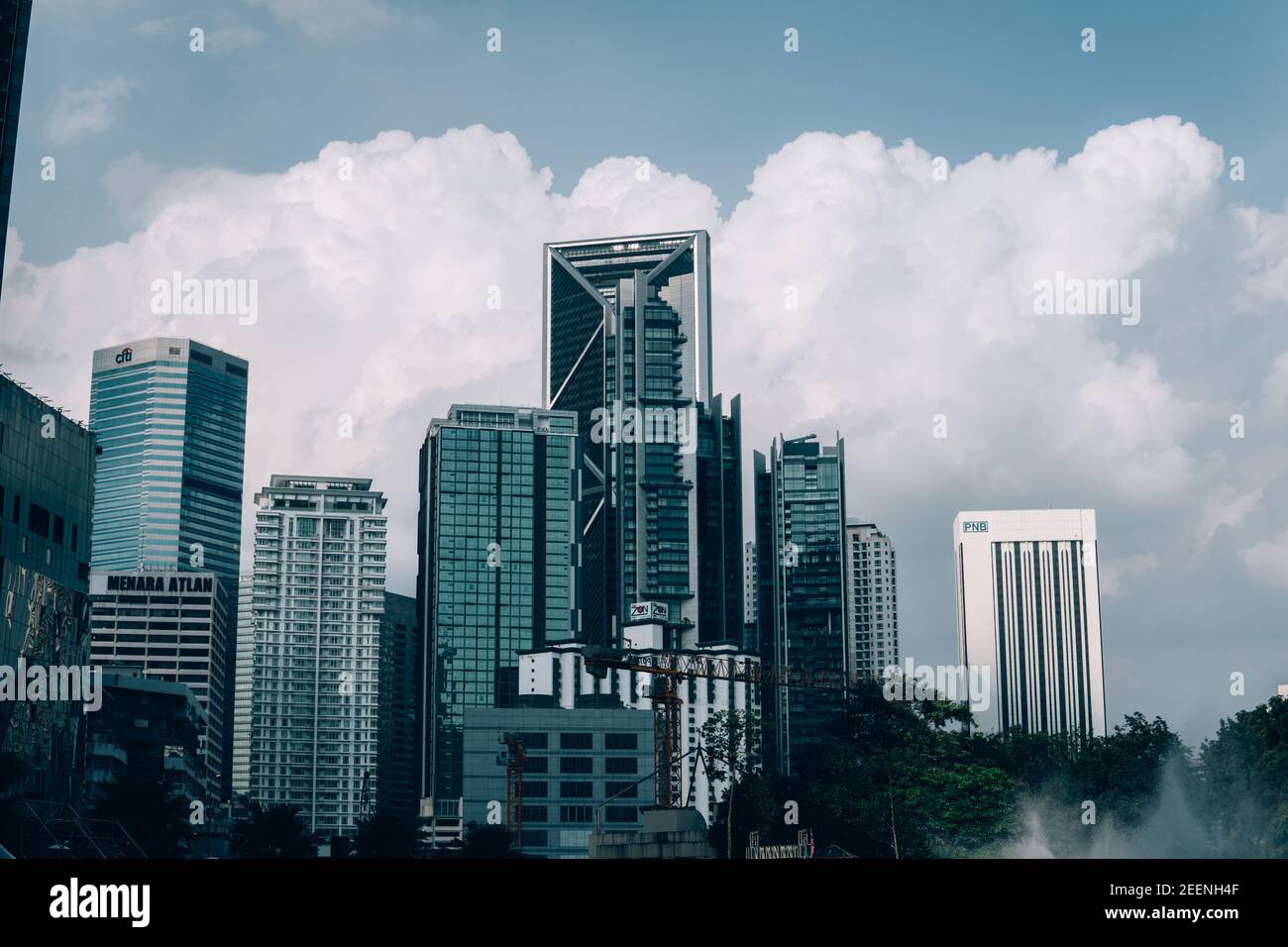 Midday View KUALA LUMPUR, MALAYSIA - Aug 25, 2017: Beautiful midday view of Kuala ...