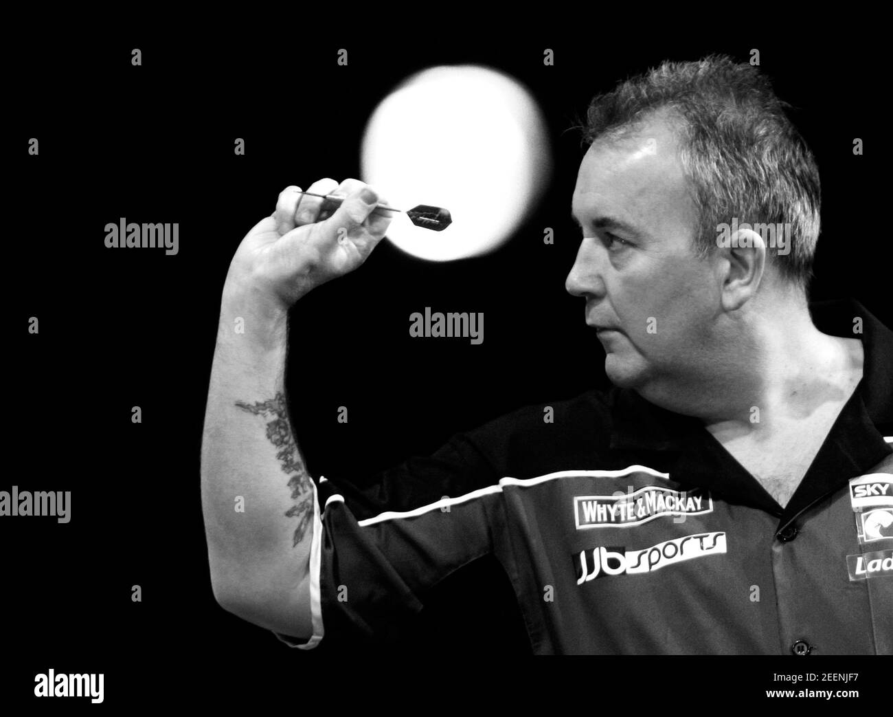 Darts - Whyte & Mackay Premier League Darts 2009 - Metro Radio Arena,  Newcastle - 5/3/09 Phil Taylor in action Mandatory Credit: Action Images /  Lee Smith Livepic Stock Photo - Alamy