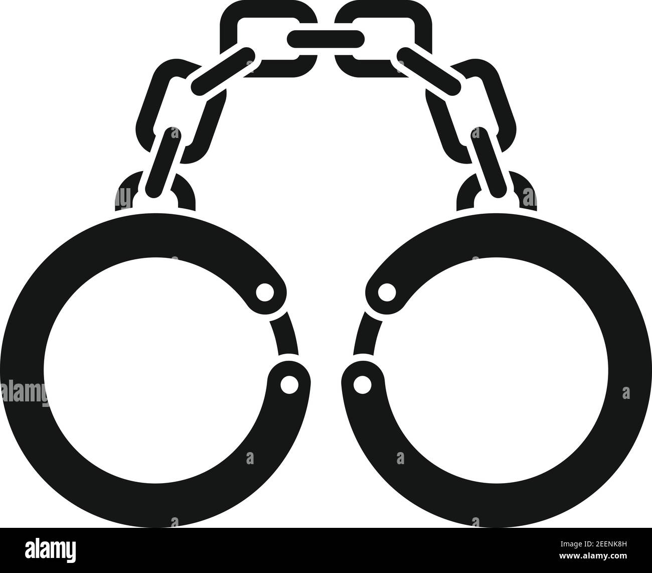 Prison handcuffs icon, simple style Stock Vector Image & Art - Alamy